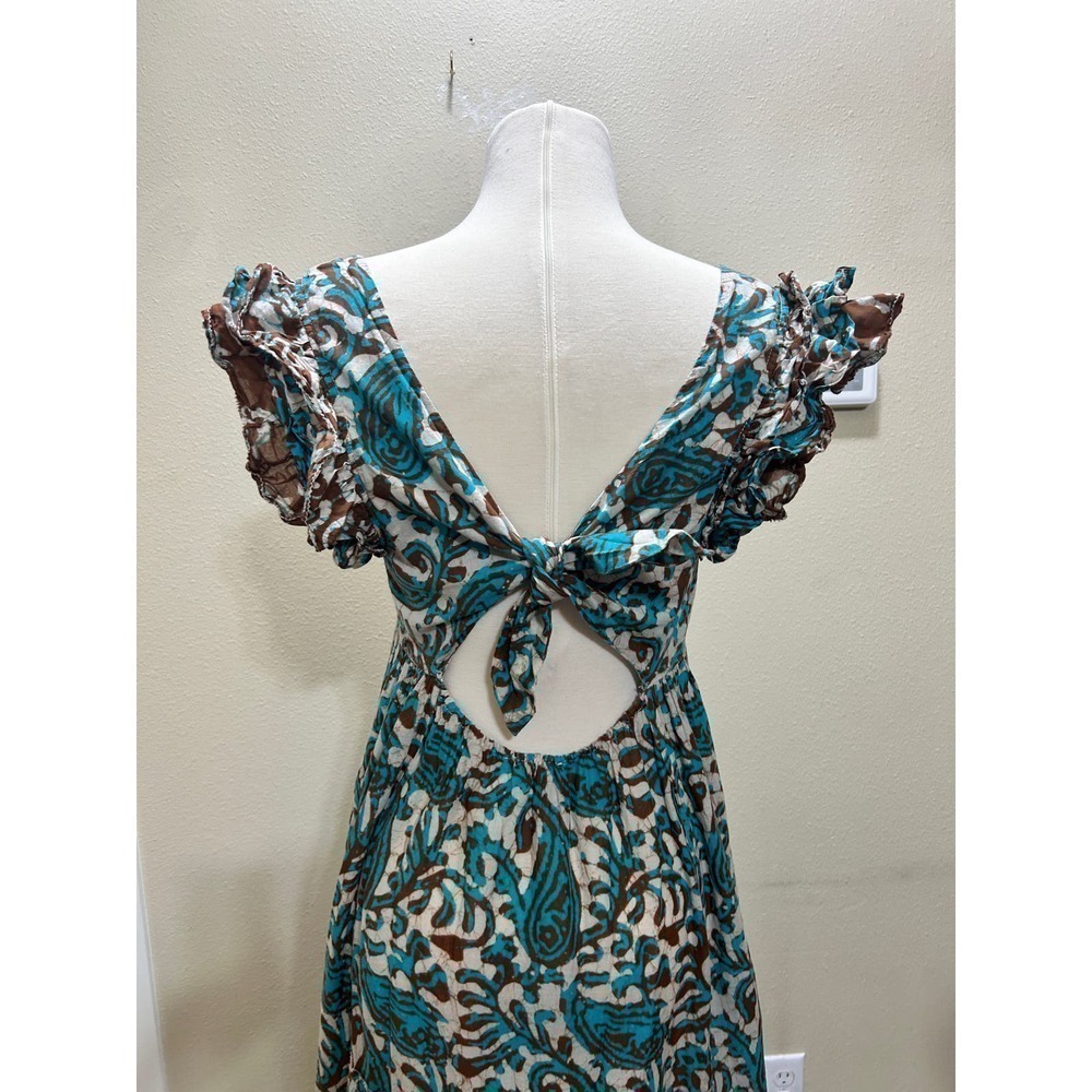 House Of Harlow 1960 Peasant Hippie Dress S 100% Cotton Cottagecore Boho Maxi - Picture 6 of 10